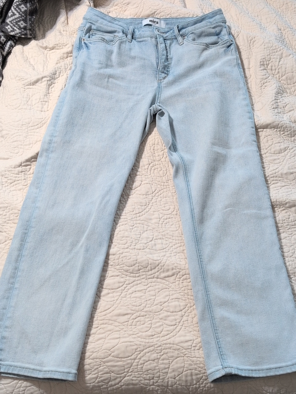 Mica Light Wash Straight Leg Jeans